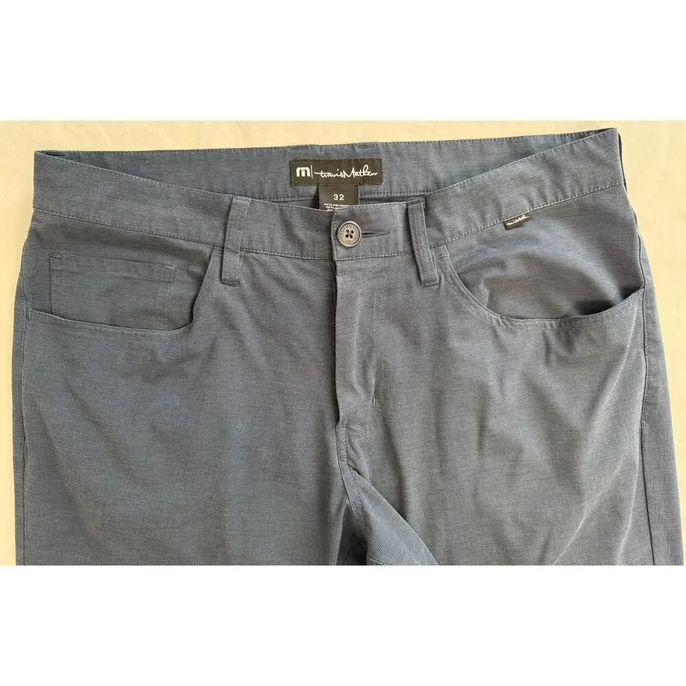 Travis Mathew 32x31 Blue Navy Right On Time Performance Golf Pants Mens Athletic